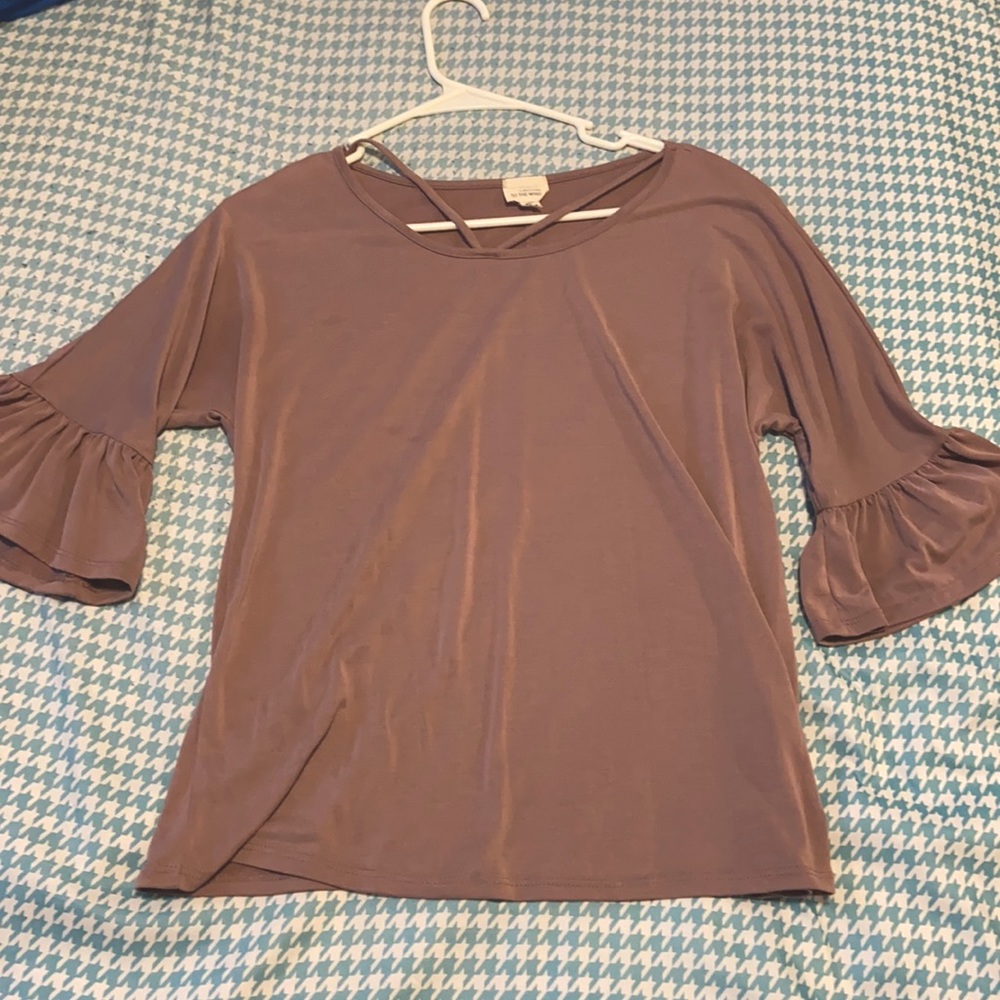 Winter top. Blush purple. Size small